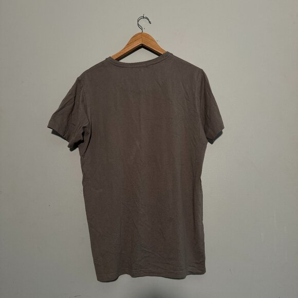 Roberto Cavalli Grey Tee with B&W Leopard Graphic Print Size XL - Picture 2 of 5